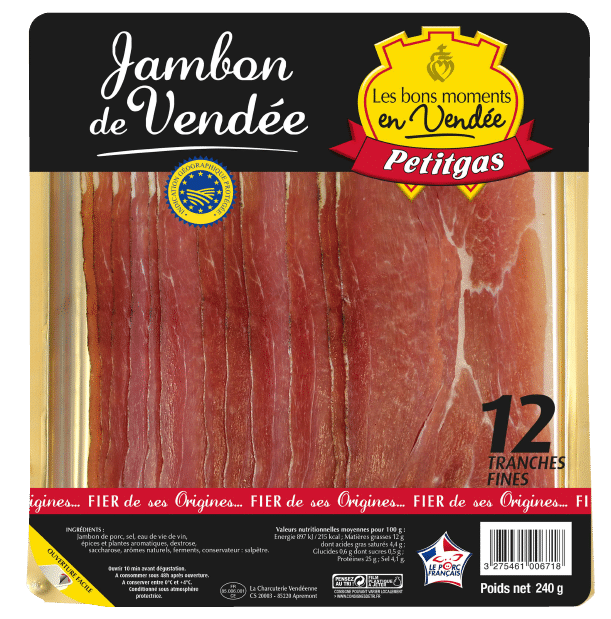 Jambon de Vendée x10 - Les Casiers Fermiers