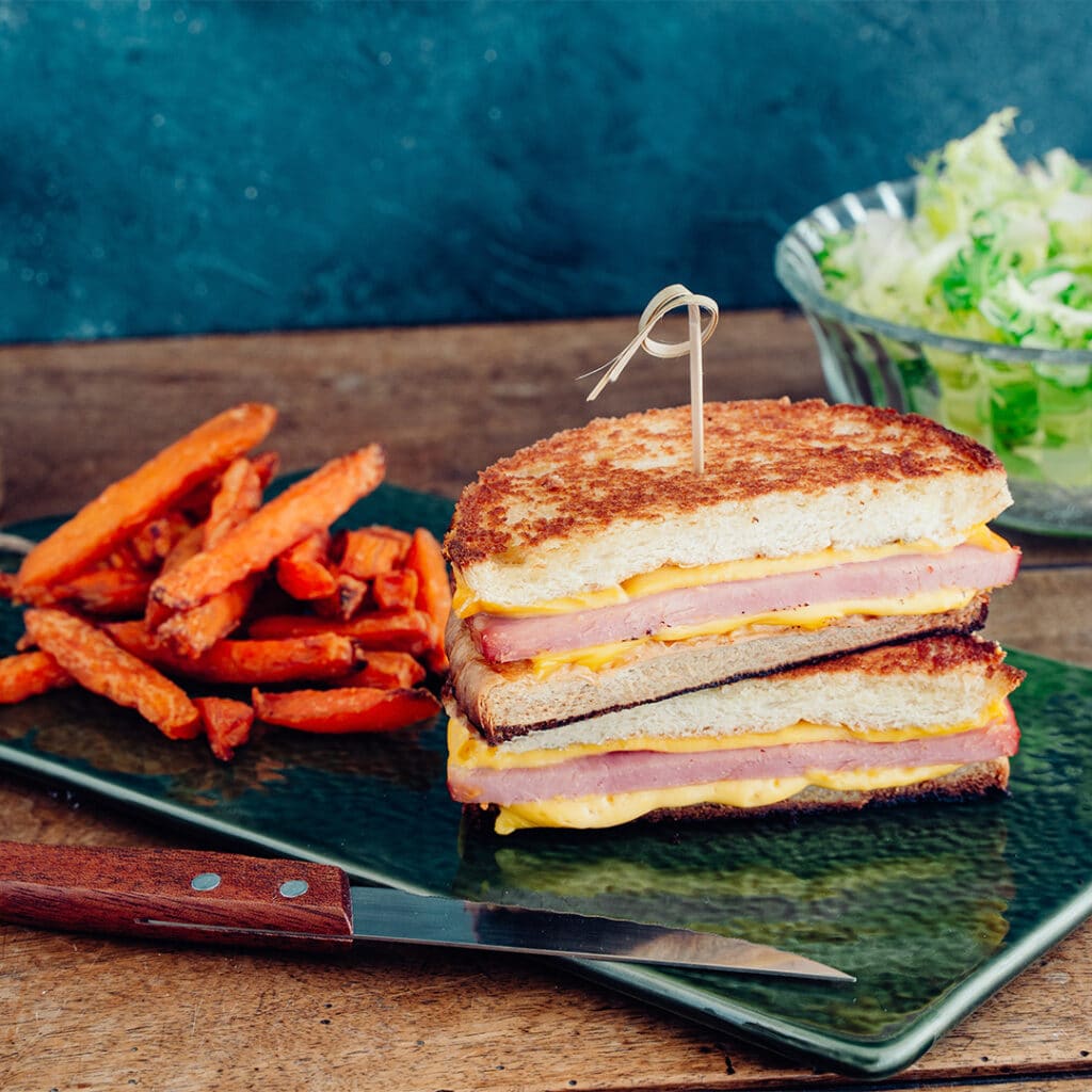 Burger façon Croque au Pavé Cœur de Braise