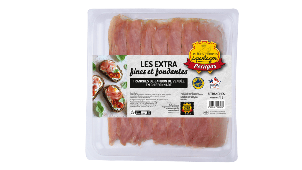 jambon de vendée en chiffonnade